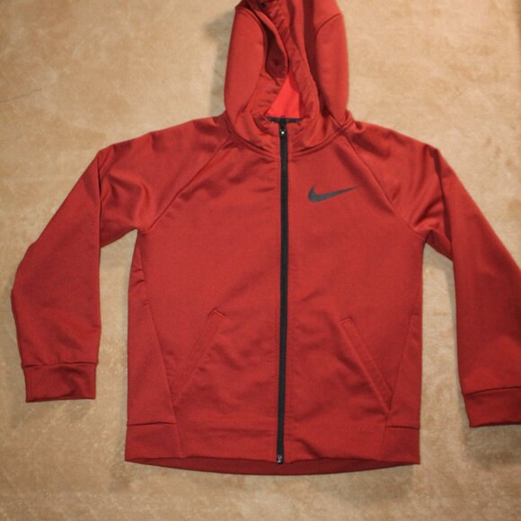 Nike Dri-Fit Red‎ Sz. YLG zippered Jacket (AA2) - Picture 1 of 5